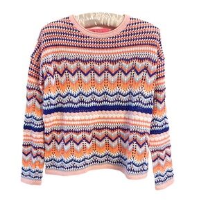 Lilly Pulitzer Samora Striped Sweater in Kitschy Coral Size XXS